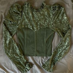 Vintage green top